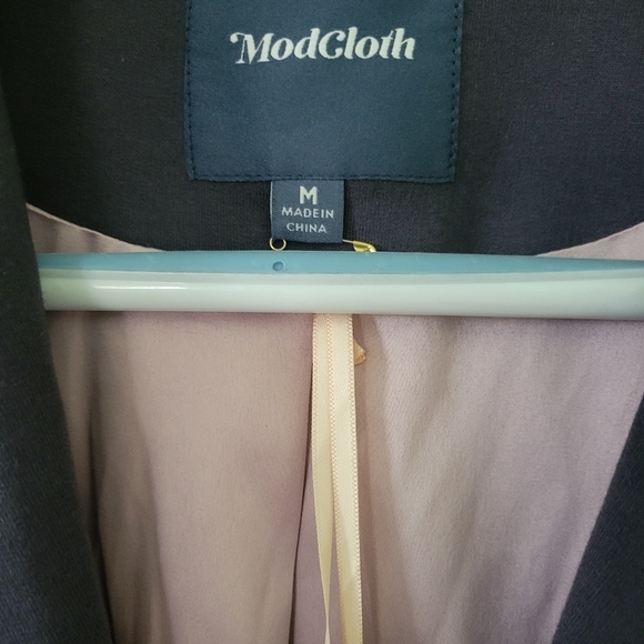 NWT ModCloth Gray Suit Jacket Medium - Picture 2 of 2